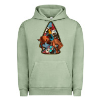 Pigment Oil Green arrowhead rodeo Urban Hoodie - JahusDesignShop