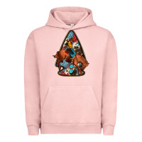 Pigment Salmon arrowhead rodeo Urban Hoodie - JahusDesignShop
