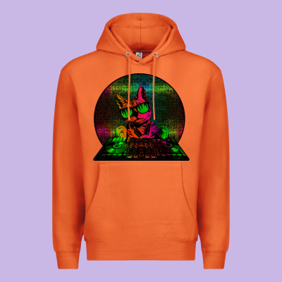 House Cat (rainbow Dj Kitty) Premium Hoodie Designed By Bettercallsaul