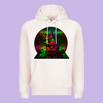 House Cat (rainbow Dj Kitty) Premium Hoodie Designed By Bettercallsaul