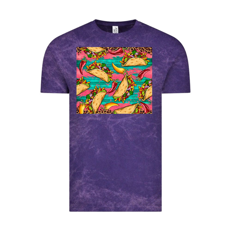 Mexican Taco Paper Glitter Leopard Wooden Vintage Tee by Artiststas | Teevron