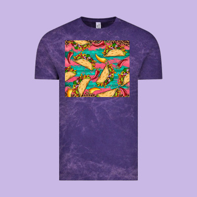 Mexican Taco Paper Glitter Leopard Wooden Vintage Tee Designed By Artiststas