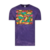 Cloud Purple mexican taco paper glitter leopard wooden Vintage Tee - Artiststas