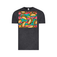 Vintage Black mexican taco paper glitter leopard wooden Vintage Tee - Artiststas