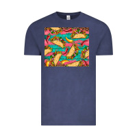 Vintage Denim mexican taco paper glitter leopard wooden Vintage Tee - Artiststas