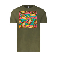 Vintage Olive mexican taco paper glitter leopard wooden Vintage Tee - Artiststas