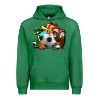 Emerald joy with soccer element and Christmas Urban Hoodie - AdoDesignShop