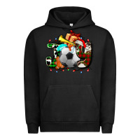 Pigment Black joy with soccer element and Christmas Urban Hoodie - AdoDesignShop