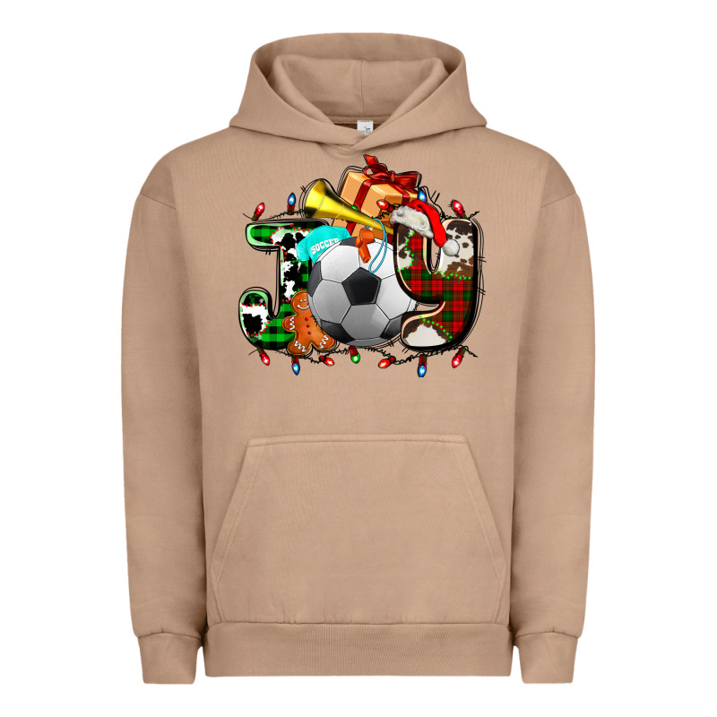 Joy With Soccer Element And Christmas Urban Hoodie by AdoDesignShop | Teevron