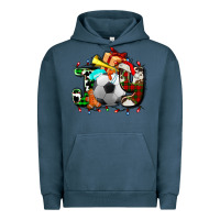 Pigment Midnight Navy joy with soccer element and Christmas Urban Hoodie - AdoDesignShop