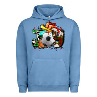 Pigment Pebble Blue joy with soccer element and Christmas Urban Hoodie - AdoDesignShop