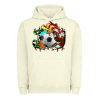 Pigment Pistachio joy with soccer element and Christmas Urban Hoodie - AdoDesignShop