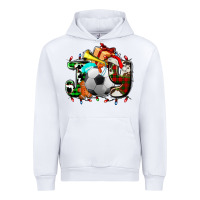 White joy with soccer element and Christmas Urban Hoodie - AdoDesignShop