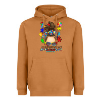 Meerkat messy bun autism mom Heavyweight Hoodie - RanaPortraitStore