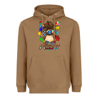 Toasted Coconut messy bun autism mom Heavyweight Hoodie - RanaPortraitStore