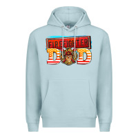 Blue Mist firefighter dad Premium Hoodie - AdoDesignShop
