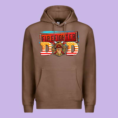 Firefighter Dad Premium Hoodie Designed By Adodesignshop