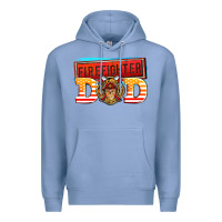 Colony Blue firefighter dad Premium Hoodie - AdoDesignShop