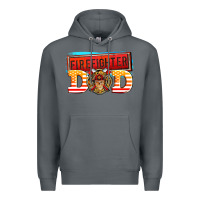 Rock firefighter dad Premium Hoodie - AdoDesignShop