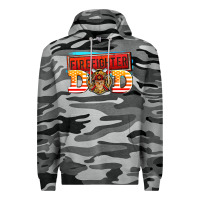 Slate Camo firefighter dad Premium Hoodie - AdoDesignShop