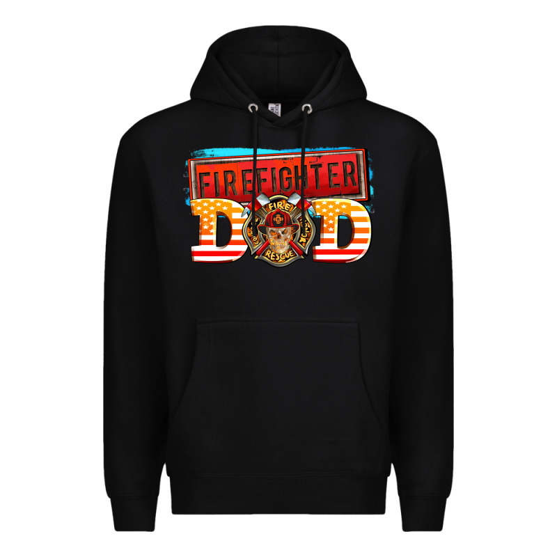 Firefighter Dad Premium Hoodie by AdoDesignShop | Teevron