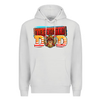 Dove Grey firefighter dad Premium Hoodie - AdoDesignShop