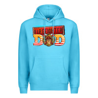 Ocean Blue firefighter dad Premium Hoodie - AdoDesignShop