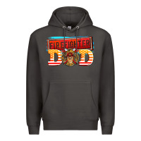Smoke firefighter dad Premium Hoodie - AdoDesignShop
