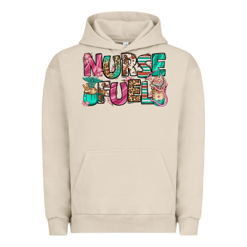 Nurse Fuel Coffee Cups Urban Hoodie by Jasminsmagicworld | Teevron