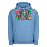 Pigment Pebble Blue nurse fuel coffee cups Urban Hoodie - Jasminsmagicworld