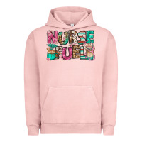 Pigment Salmon nurse fuel coffee cups Urban Hoodie - Jasminsmagicworld