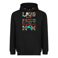 Black loud and proud wrestling mom Heavyweight Hoodie - RanaPortraitStore