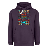 Plum loud and proud wrestling mom Heavyweight Hoodie - RanaPortraitStore