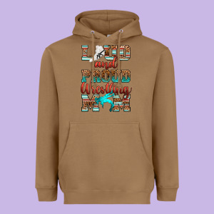 Loud And Proud Wrestling Mom Heavyweight Hoodie Designed By Ranaportraitstore