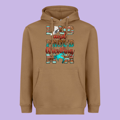 Heavyweight Hoodie loud and proud wrestling mom