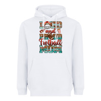 White loud and proud football mom Heavyweight Hoodie - RanaPortraitStore