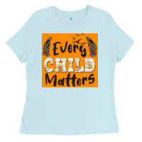Baby Blue preview every child matters Ladies Tee - BarkalooDesign