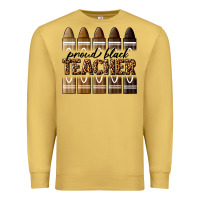 Antique Gold proud black teacher Premium Sweatshirt - texasbilliewilder