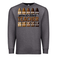 Charcoal Heather proud black teacher Premium Sweatshirt - texasbilliewilder