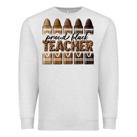 Oatmeal Heather proud black teacher Premium Sweatshirt - texasbilliewilder