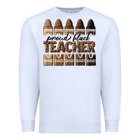 White proud black teacher Premium Sweatshirt - texasbilliewilder
