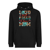Black loud and proud cheer mom Heavyweight Hoodie - RanaPortraitStore