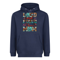 Navy loud and proud cheer mom Heavyweight Hoodie - RanaPortraitStore