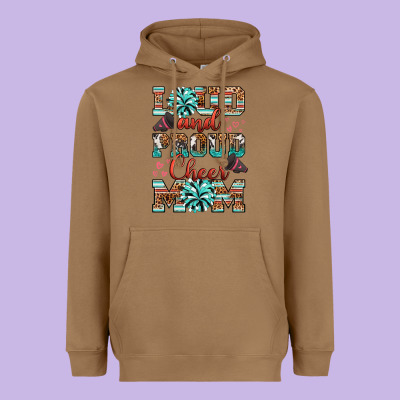 Heavyweight Hoodie loud and proud cheer mom