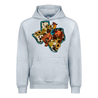 Heather Grey rodeo sunflower texas map Urban Hoodie - JahusDesignShop