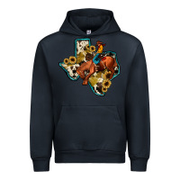 Navy rodeo sunflower texas map Urban Hoodie - JahusDesignShop