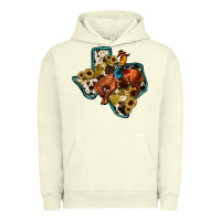 Pigment Pistachio rodeo sunflower texas map Urban Hoodie - JahusDesignShop