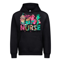 Black nurse coffee scrubs rubber gloves Urban Hoodie - Jasminsmagicworld