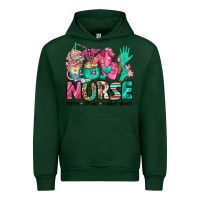 Forest Green nurse coffee scrubs rubber gloves Urban Hoodie - Jasminsmagicworld