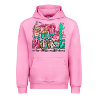 Fuchsia Pink nurse coffee scrubs rubber gloves Urban Hoodie - Jasminsmagicworld